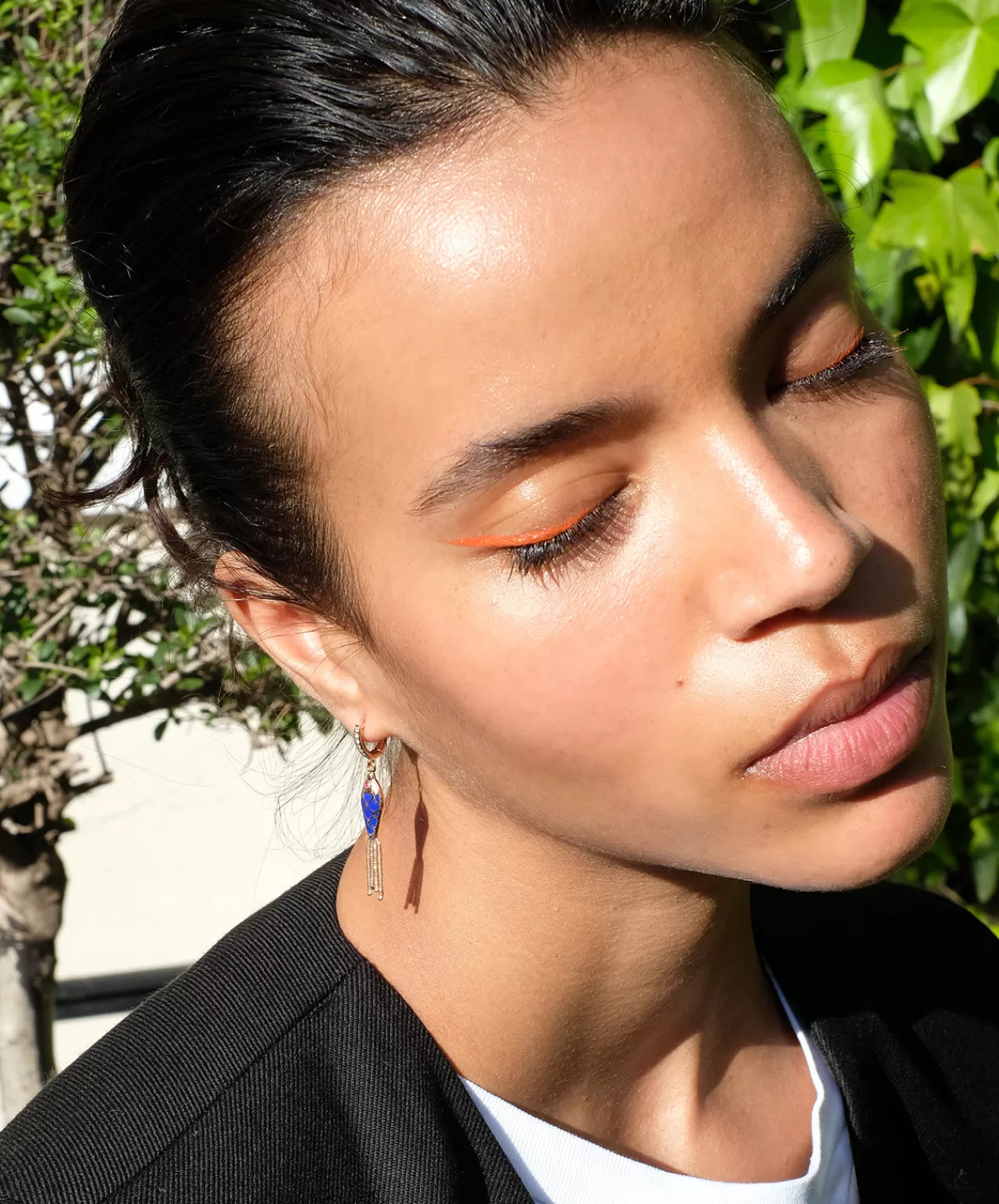 Fish For Love Boucle D'Oreille Petrole Clair & Fonce Diamants - Rubis^Selim Mouzannar Discount