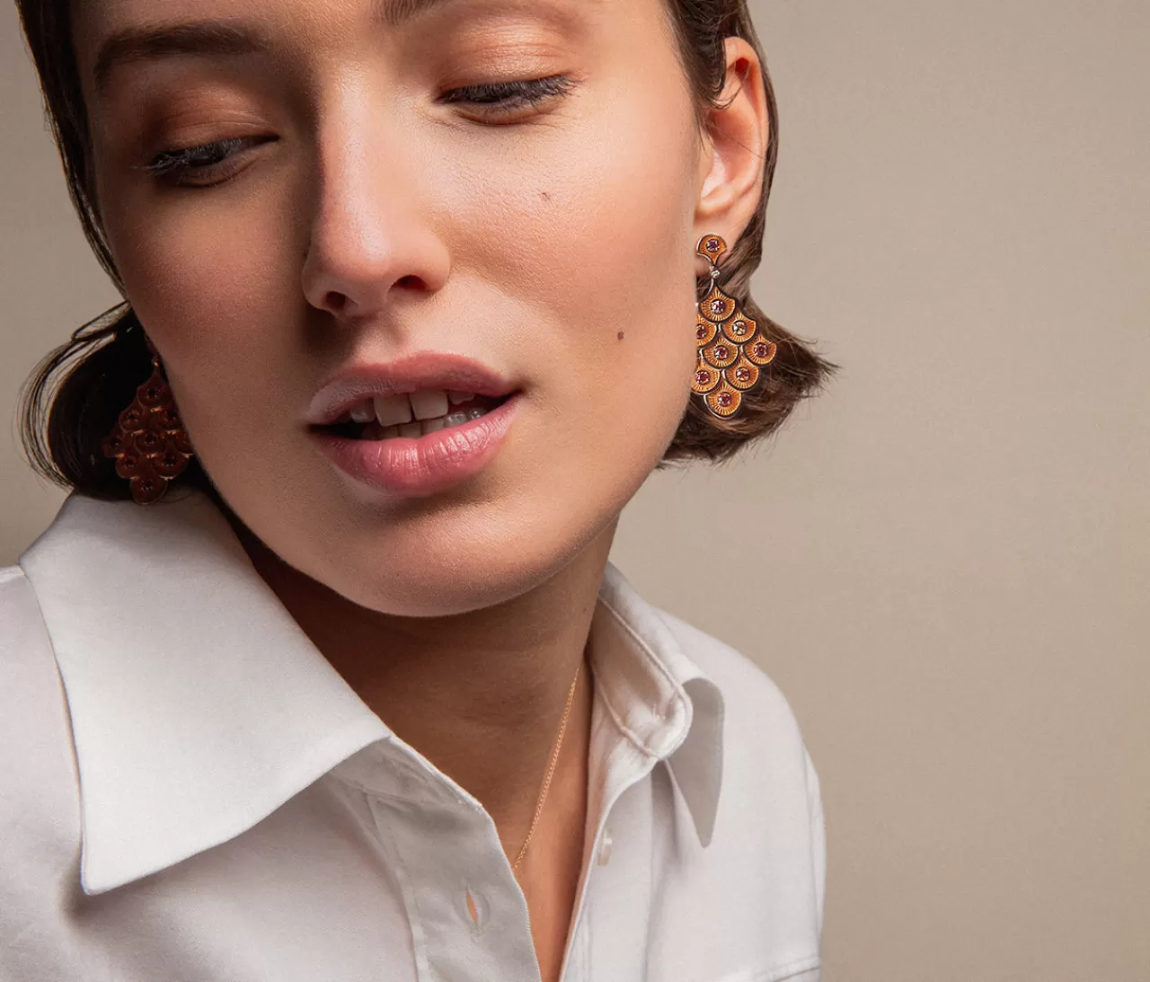 Fish For Love Boucles D'Oreilles Orangessaphirs Oranges - Diamants^Selim Mouzannar Shop