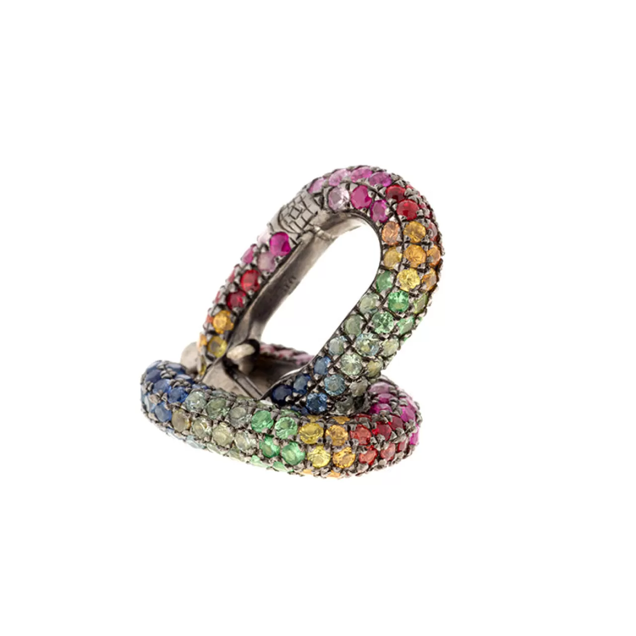Link Boucle D'Oreille Saphirs Colores - Tsavorites^Selim Mouzannar Sale